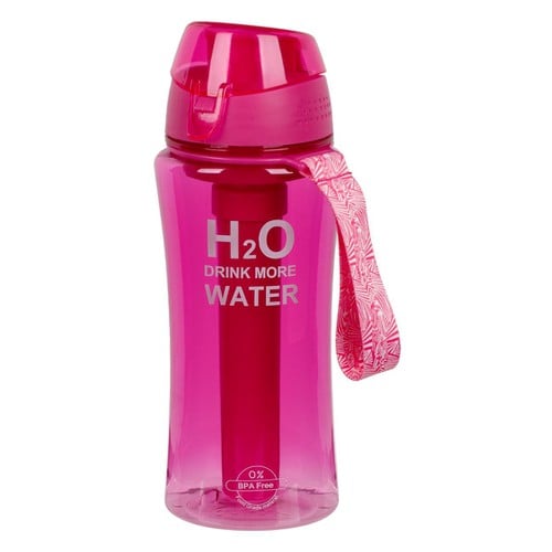 Shishe uji plastike ne ngjyre roze 480 ml