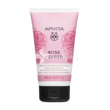 Apivita Rose Pepper Firming & Reshaping Body Cream - Κρέμα Σύσφιγξης & Αναδιαμόρφωσης, 150ml