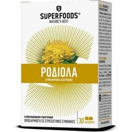 Superfoods Ροδιόλα, Rhodiola Rosea, Stress & Libido, 30caps