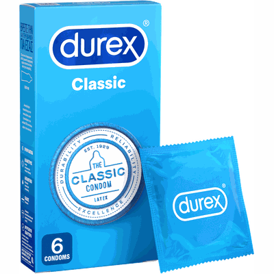 Durex Classic Προφυλακτικά 6 Τεμάχια