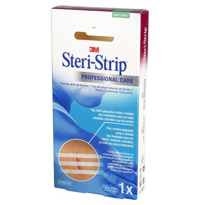 STERI-STRIP Αυτοκόλλητες Ταινίες Συγκράτησης Δέρματος 0.6x10cm 10 Τεμάχια