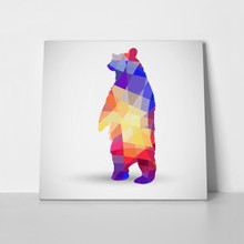 Silhouette bear geometric shapes 148958771 a