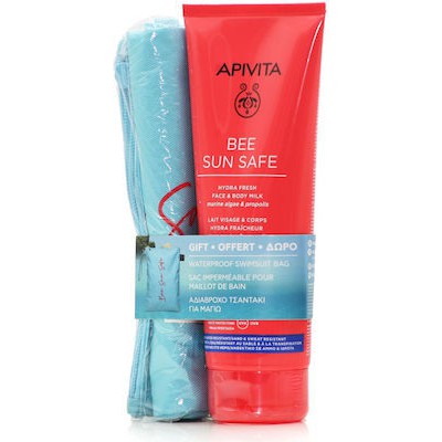 APIVITA Bee Sun Safe Hydra Fresh Face & Body Milk SPF50 200 ml + Δώρο Τσάντα Αποθήκευσης Μαγιό