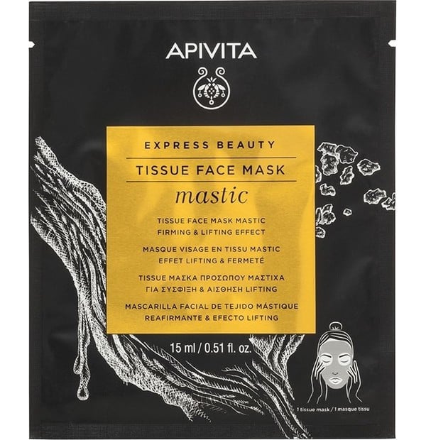 Apivita Express Beauty Tissue Face Mask Mastic, 15ml