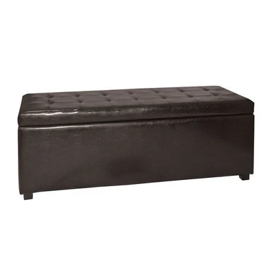 Σκαμπό Αποθηκευτικό Ταμπουρέ PU 88x43x45cm Denise 