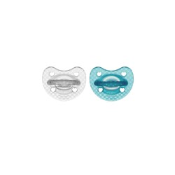 Chicco Physio Forma Silicone Pacifier 16-36 Months Blue-Transparent 2 pieces