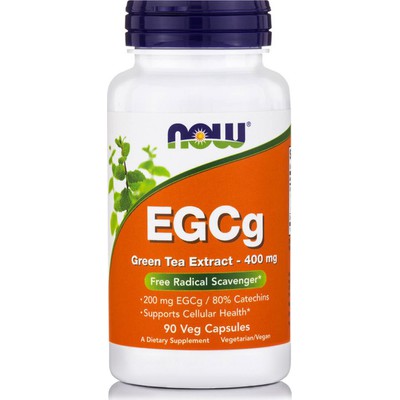 NOW FOODS EGCg Green Tea Συμπλήρωμα Διατροφής Με Αντιοξειδωτική Δράση 400 mg 90 Κάψουλες