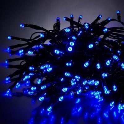 Christmas Lights 5M 100 Led Blue Light Extendable 