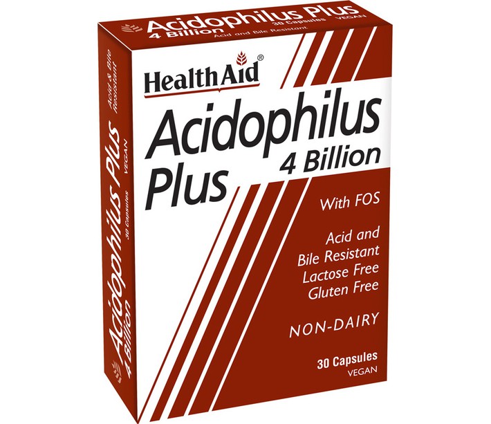 HEALTH AID ACIDOPHILUS PLUS 30VEG. CAPS