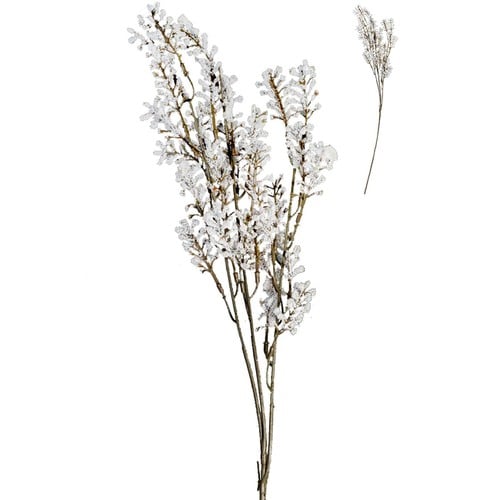 Degë Dekoruese Lule E Bardhë 52 Cm