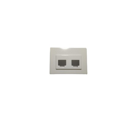 Coral Network Rj45 Rj11 Cover Plate Polar White