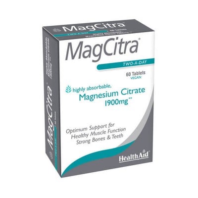 Health Aid MagCitra 1900mg 60Tabs