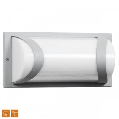 Wall Light E27 15W Parallelogram Aluminum Silver