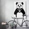 Panda love canvas