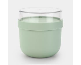 Brabantia Make & Take  Δοχείο Φαγητού Με Χώρισμα Στρογγυλό 0,5L 11X11cm  Πράσινο -Απο 100% Ανακυκλώσιμο Πλαστικό
