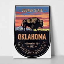 Oklahoma state emblem buffalo 451815697 a