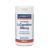Lamberts L-Carnitine 500mg 60 Κάψουλες - Συμπλήρωμ