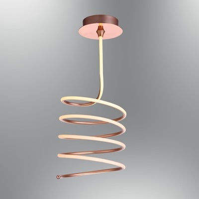 Pendant Light Spring Shape Copper Led 40W