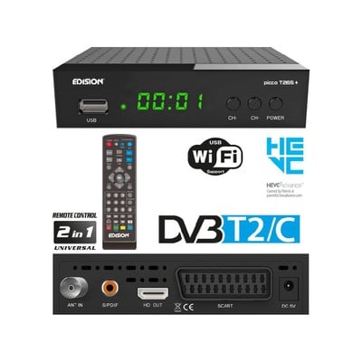 Επίγειος Ψηφιακός Δέκτης Picco T265+ H265 Dvbt2