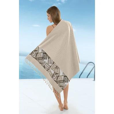 Πετσέτα Θαλάσσης - Παρεό Pestemal 22 Beige 90x170 