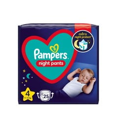 Pampers Night Pants Size 4 (9-15kg) 25 Diapers