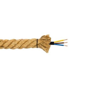 Braided Rope with Cable Natural VK/03048/RR