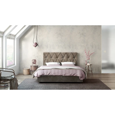 Covered Double Bed Linea Strom Divina 160x200 cm 