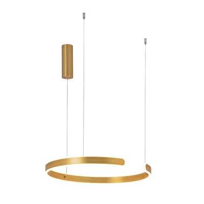 Pendant Light Circle D60cm Gold Led 3000K 30W