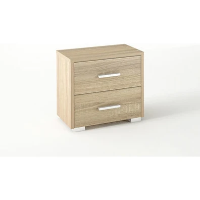 Κομοδίνο Ξύλινο Σε Χρώμα Δρύς 50x48x35 Νο7 03828