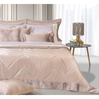 Σετ 3τμχ. Πάπλωμα new Chevron Amethyst 240x250 guy