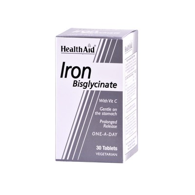Health Aid - Iron Bisglycinate tabs - 30tabs