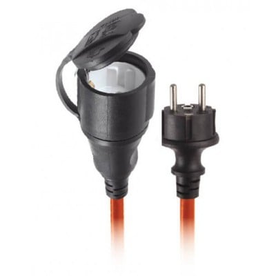 Waterproof Schuko Extension 10Μ Cable