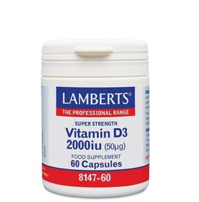 Lamberts Vitamin D3 2000iu (50μg), 60 Κάψουλες