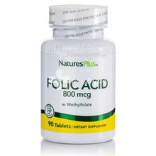 Natures Plus Folic Acid 800mcg (as Methylfolate), 90 tabs