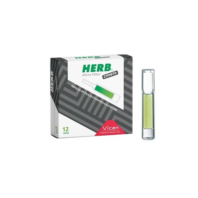 Herb Micro Filter Πίπες για Στριφτό Τσιγάρο 12 Τεμ