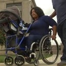 Ученик направи бебешка количка за парализирана майка
