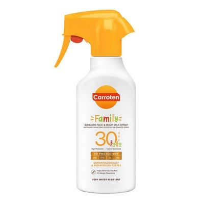 Carroten Family Suncare Face & Body Milk Spray 4D 