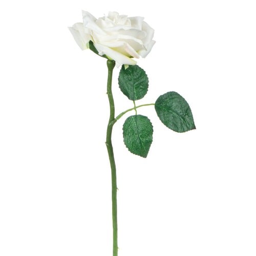 Lule Dekoruese Trëndafili I Bardhë 30 Cm