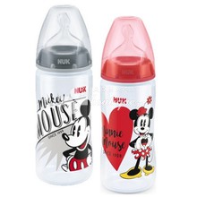 NUK First Choice+ Disney Πλαστικό Μπιμπερό με Θηλή Σιλικόνης και Δείκτη Ελέγχου Θερμοκρασίας 300ml (6-18m), 1τμχ. (10.741.034)