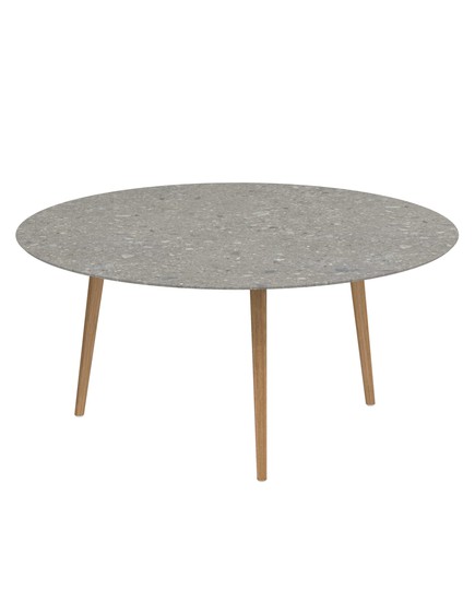STYLETTO ROUND DINING TABLE WITH CERAMIC TOP D160c