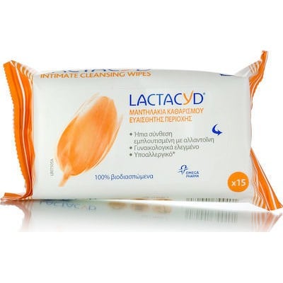 Lactacyd Intimate Cleansing Wipes Μαντηλάκια Kαθαρ