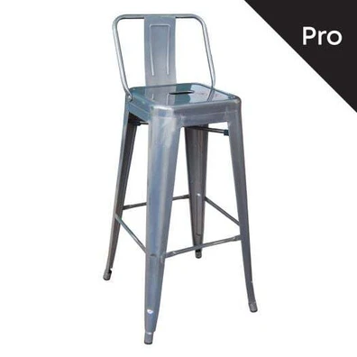 Relix Σκαμπό bar-pro με Πλάτη, Μέταλλο Βαφή σε Από