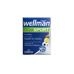 Vitabiotics Wellman Sport Συμπλήρωμα Διατροφής Για Άνδρες Που Αθλούνται Για Ενέργεια & Τόνωση 30 ταμπλέτες