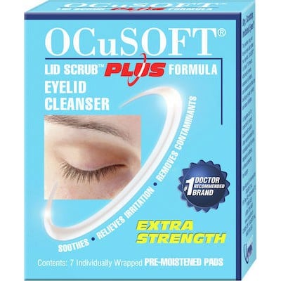OCUSOFT Eyelid Cleanser Pads Μαντηλάκια Καθαρισμού Βλεφάρων 7 Τεμάχια