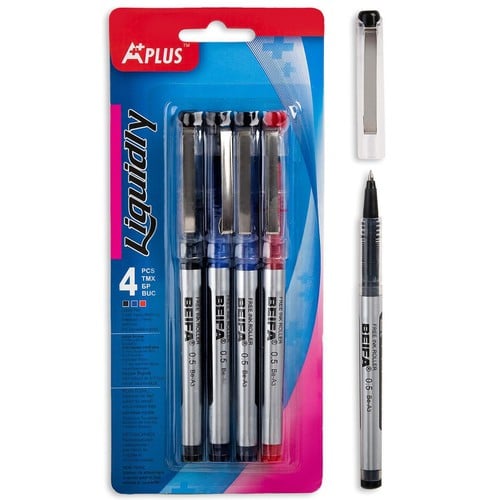 Stilolaps Gri "A-Plus" Me Boje Të Lëngshme Blu, I 