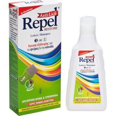 Uni-Pharma Repel Anti-lice Restore Αντιφθειρική Αγ