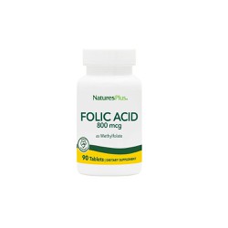 Natures Plus Folic Acid 800mcg Φυλλικό Οξύ 90 ταμπλέτες