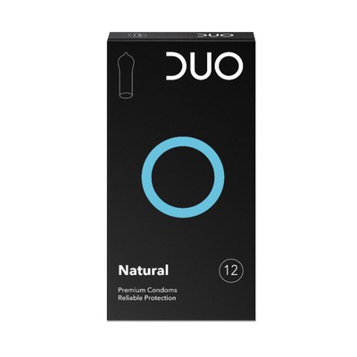 DUO - Natural - Προφυλακτικά Κανονικά - 12τμχ