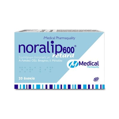 Medical Pharmaquality Noralip 600 Retard 20 ταμπλέ