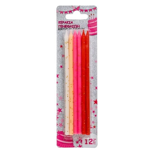 Qiri ditelindje ngjyra roze bardhe  me xixa 12cope